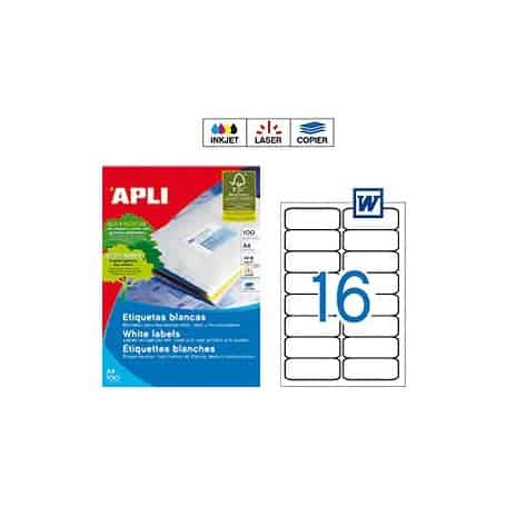 Etiquetas Apli 10561 Medidas 99,1 x 34 mm