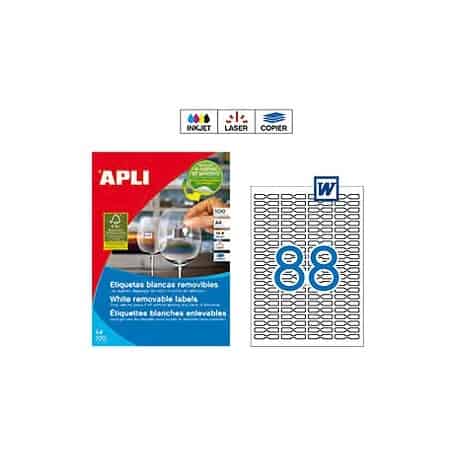 Etiquetas Apli 10314 Removibles 45 x 8 mm