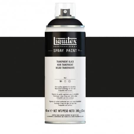 Liquitex spray acrílico Negro tránsparente