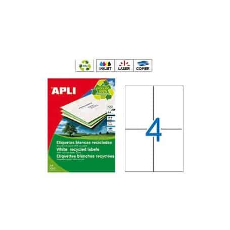 Etiquetas Apli 12068 Recicladas 105 x 148 mm