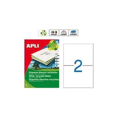 Etiquetas Apli 12069 Recicladas 210 x 148 mm