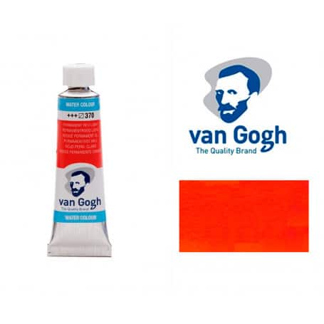 Rojo Permanente Claro 370 Acuarela Van Gogh 10 ml