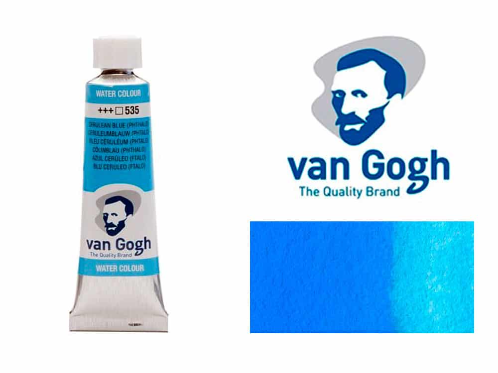 Azul Cerúleo Ftalo 535 Acuarela Van Gogh 10 ml - Van Gogh - Goya Virtual
