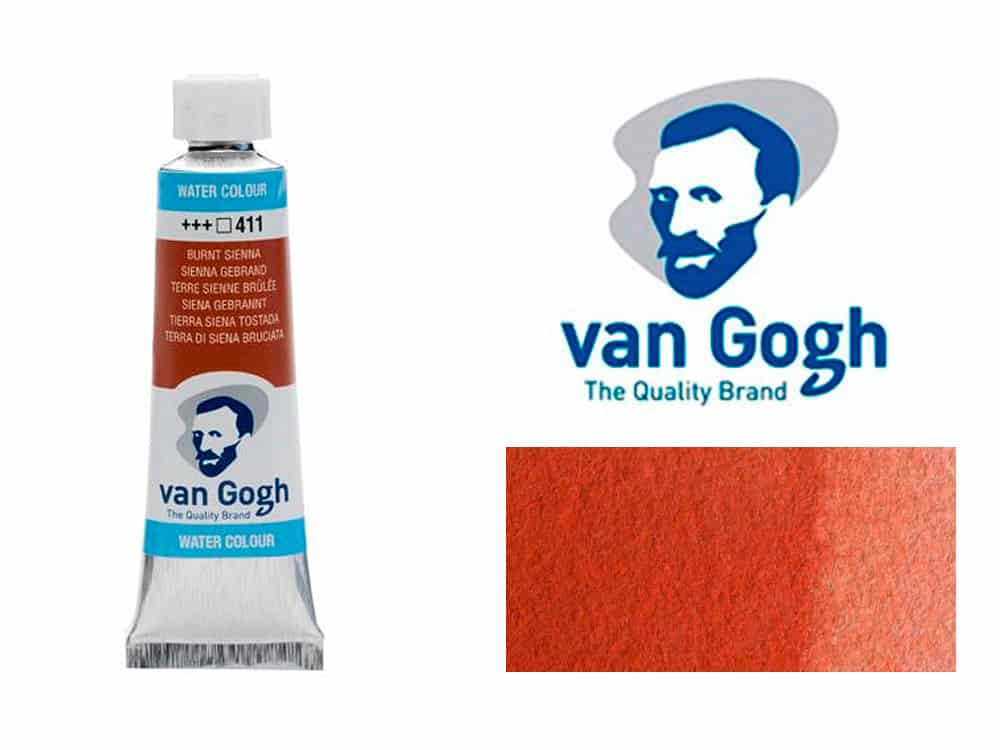 Tierra Siena Tostada 411 Acuarela Van Gogh 10 ml - Van Gogh - Goya Virtual