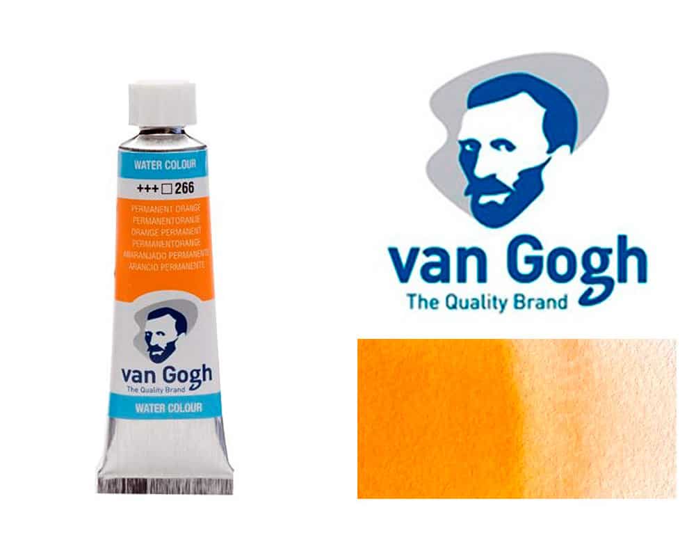 Anaranjado Permanente 266 Acuarela Van Gogh 10 ml - Van Gogh - Goya Virtual