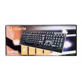 Teclado Gaming Keyboard Sniper Silver HT