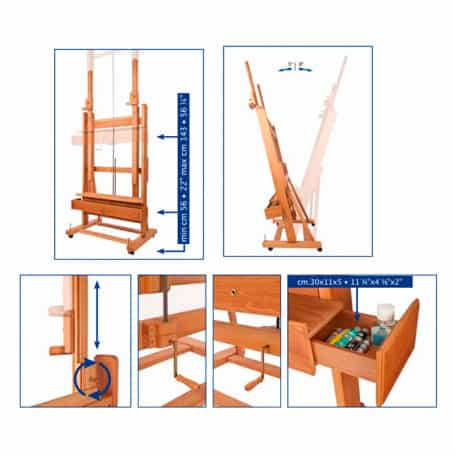 Caballete Mabef M-02 Plus Con Manivela M-02 Plus