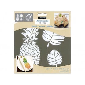 Set 2 Plantillas Tropical 20 x 20 cm ADS207