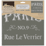 Plantilla Stencil 30,5x 30,5 cm Rue la Verrier