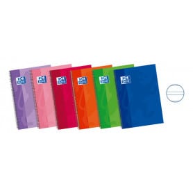 Cuaderno Doble Línea 3,5 Folio Tapa Extradura Oxford