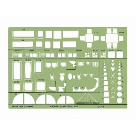 Plantilla Arquitectura Universal Linex 1259S Escala 1:50