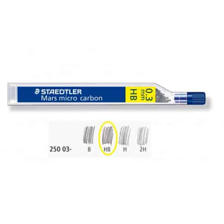 Tubo 12 Minas Staedtler Mars Micro 0,3 mm HB