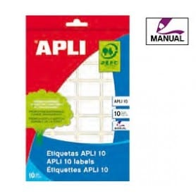 Etiquetas manuales Apli 1626 Medidas Ø 13 mm