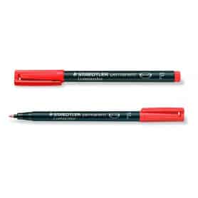 Rotulador Punta Fina Rojo Lumocolor Staedtler