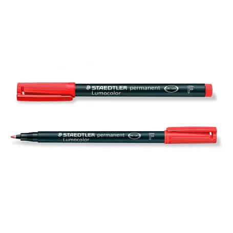 Rotulador Punta F Rojo Lumocolor Staedtler