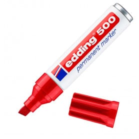 Rotulador Edding 500 rojo