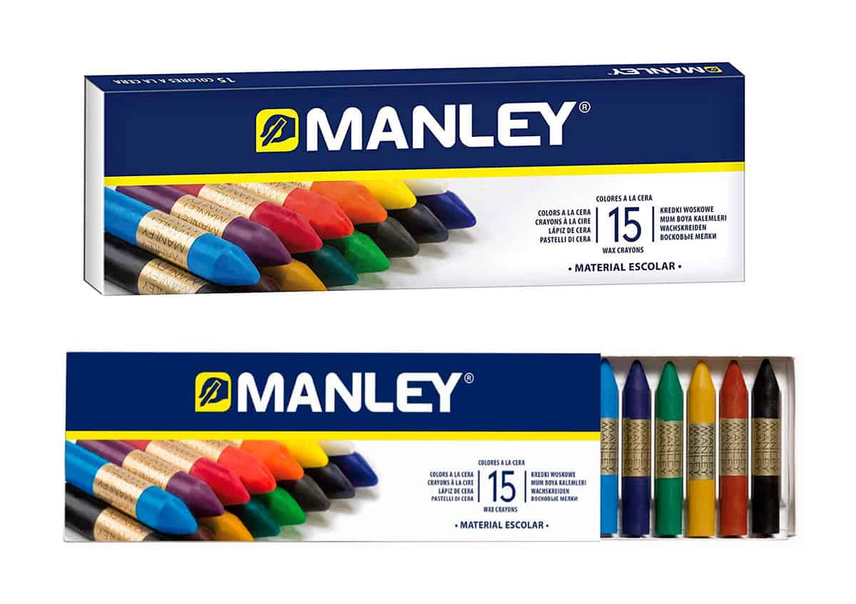 Manley 106 - Ceras blandas, caja de 6 colores