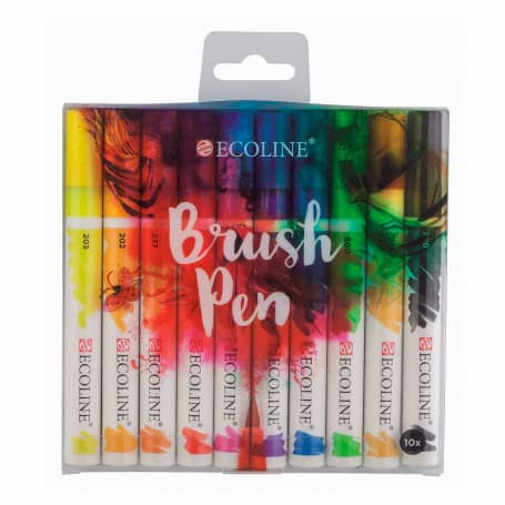 Ecoline Brushpen Set 10 colores