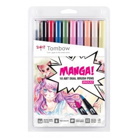 Dual Brush Manga Shojo 10 Rotuladores Tombow