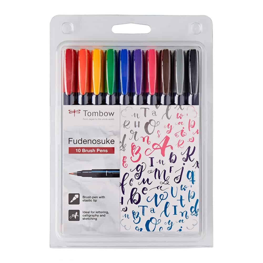 Set 6 Rotuladores Lettering Pastel Tombow