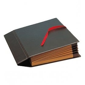 Clasificador fuelle PVC Folio Negro