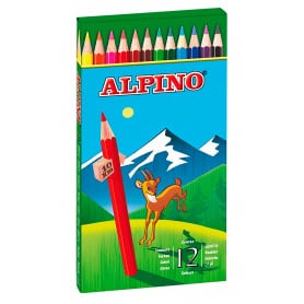 Estuche de colores Alpino colorful doble pequeño