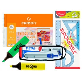 Pack Material Escolar Dibujo