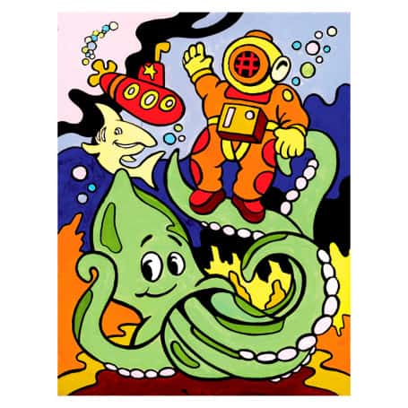 pintar-por-números-proyectos-sencillos-goya-mfp16-buceo-submarino