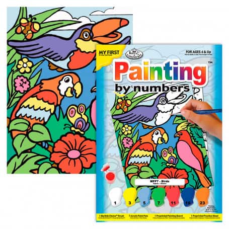 pintar-por-números-proyectos-sencillos-goya-mfp7-pajaros