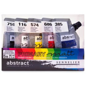 Set Abstract Matt 5 Colores Sennelier