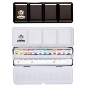 Caja metálica de Acuarelas 12 colores Schmincke