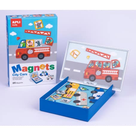 Juego Magnético Apli Kids Coches Contenido