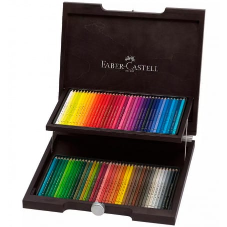 Estuche Madera Lápices Polychromos Faber Castell