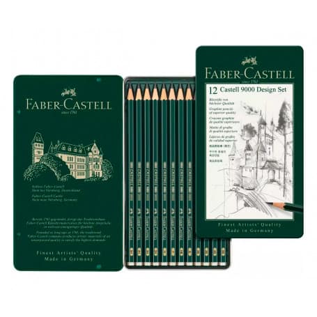 Set Lápices Faber-Castell 5b a 5h