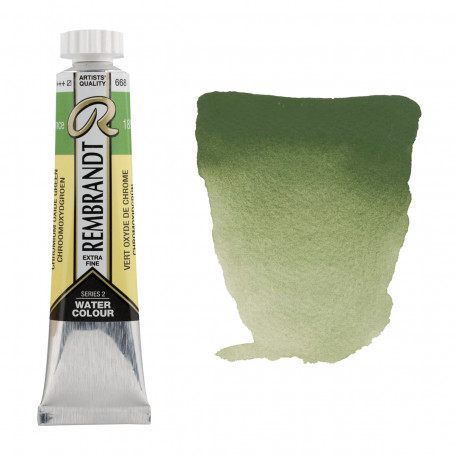 acuarela-rembrandt-tubo-20-ml-serie-2-goya-668-verde-oxido-cromo