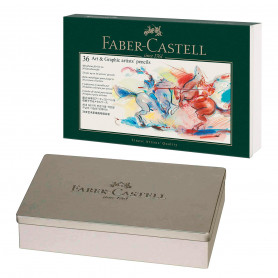 Estuche Metal para 36 Lápices Faber Castell