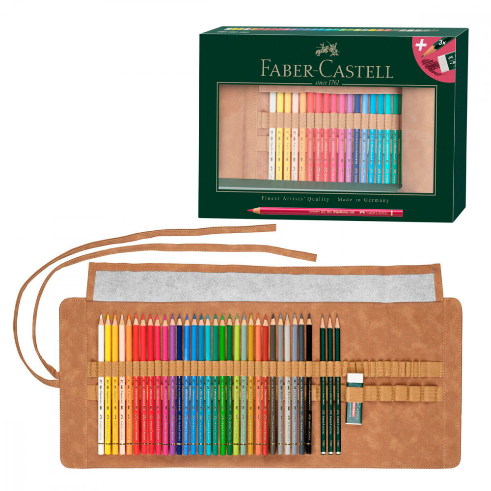 Faber-Castell Estuche Enrollable 34 Lápices Polychromos