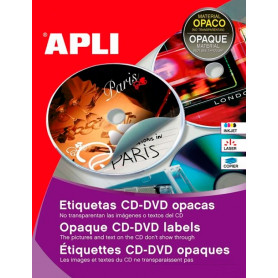 Etiquetas CD DVD Dorso Opaco Apli