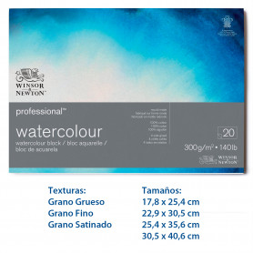 Bloc Acuarela 300 gr Profesional Winsor & Newton