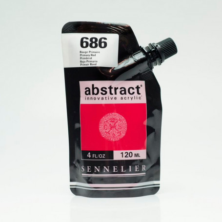 Acrílico Abstract Amarillos, Naranjas Y Rojos 120 ml Sennelier