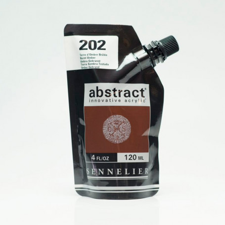 Acrílico Abstract Blancos, Negros y Tierras 120 ml Sennelier