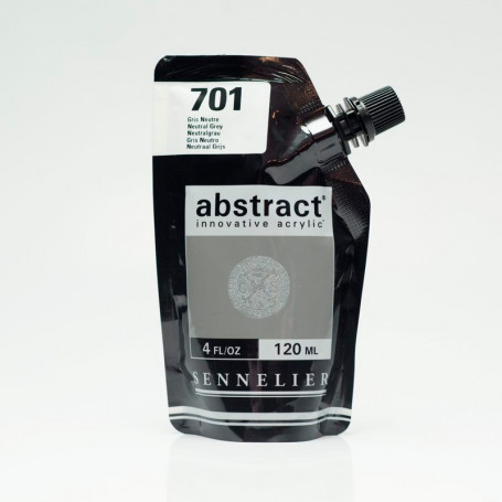 Acrílico Abstract Blancos, Negros y Tierras 120 ml Sennelier