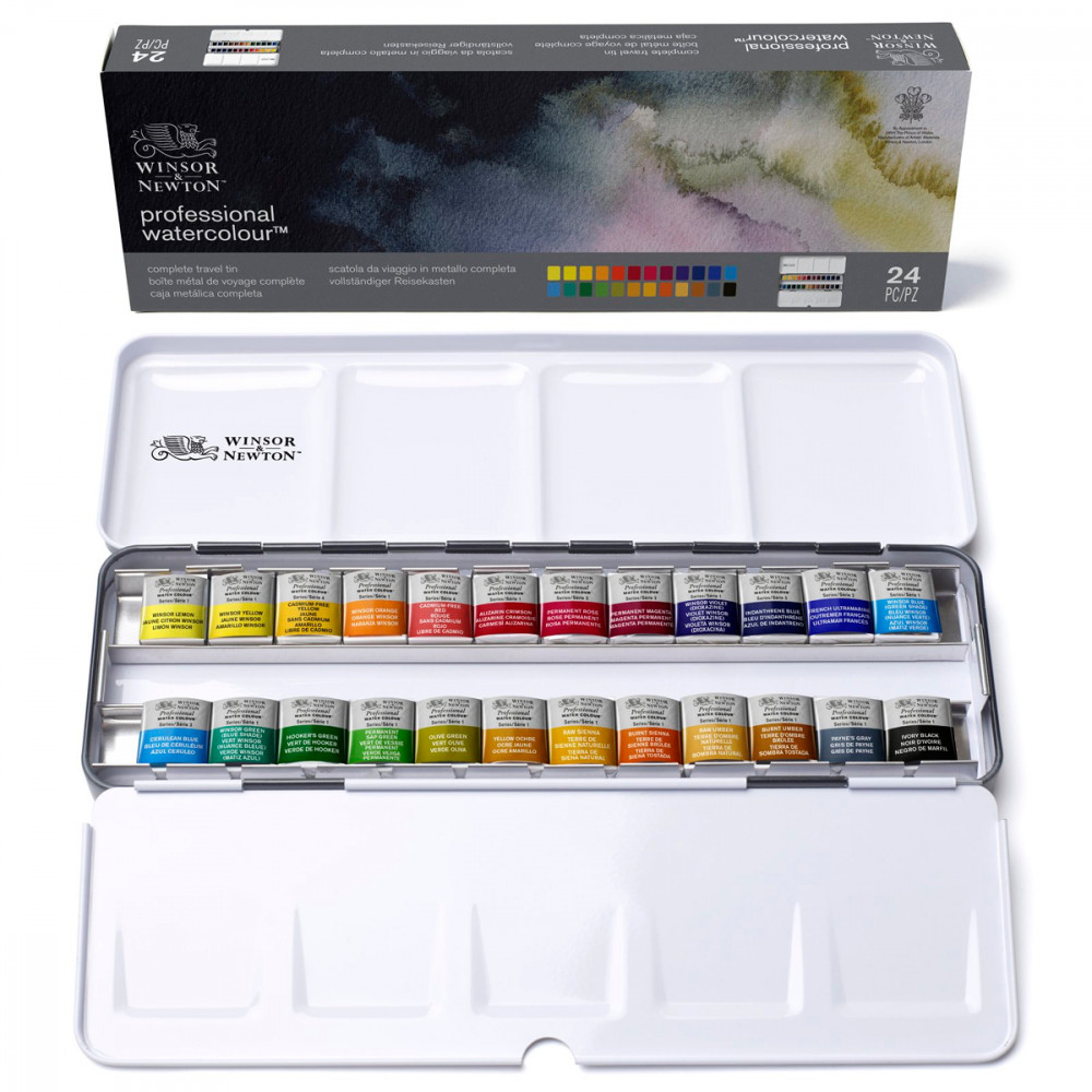 Comprar Juego de acuarelas Winsor & Newton Cotman, caja metálica, 24 medias  sartenes en USA desde Paraguay