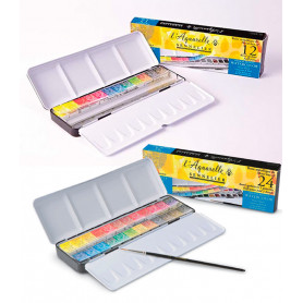 Caja Acuarela Medias Pastillas Aquarelle Sennelier