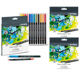 Set Rotuladores Aqua Brush Duo Lyra