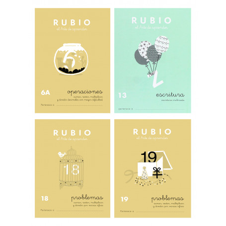 Cuadernos Escritura, Operaciones y Problemas 11 Años Rubio