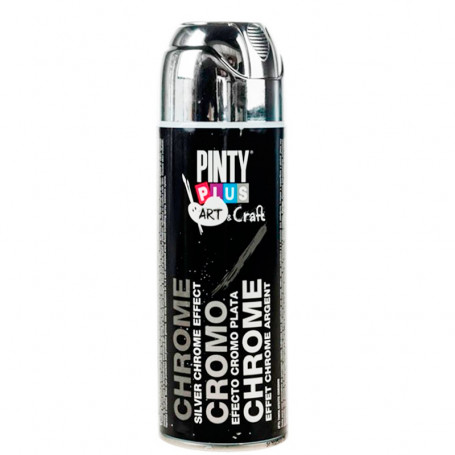 Pintura Spray Pinty Plus Efecto Cromo