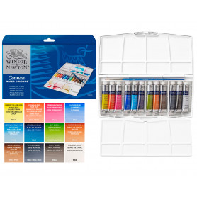 Caja Acuarela 12 tubos x 8 ml Plus Cotman Winsor & Newton