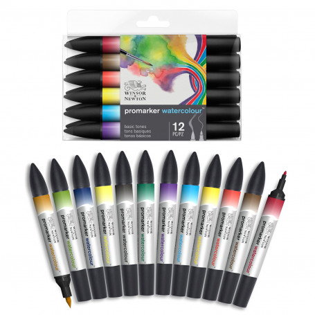 set-rotuladores-acuarela-12-colores-basicos-promarker-winsor-newton-goya