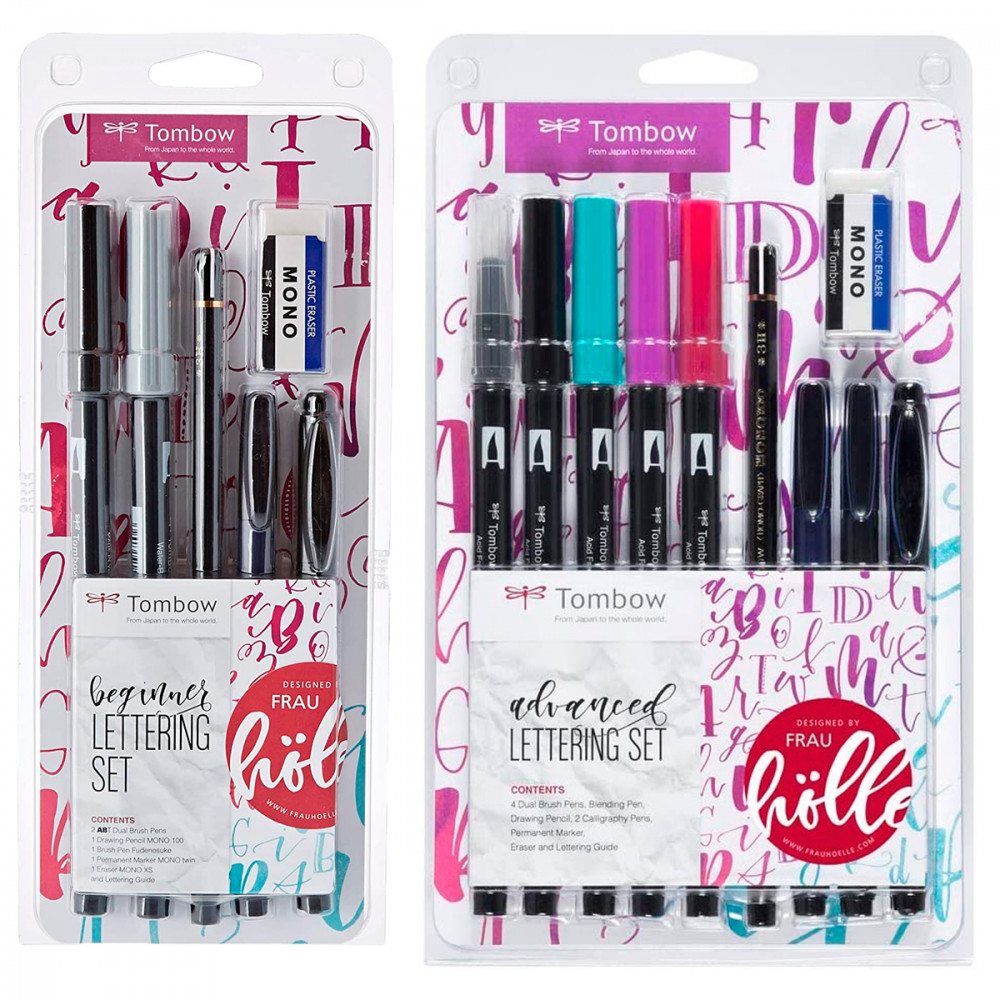 Rotuladores TOMBOW Set Lettering Avanzado.